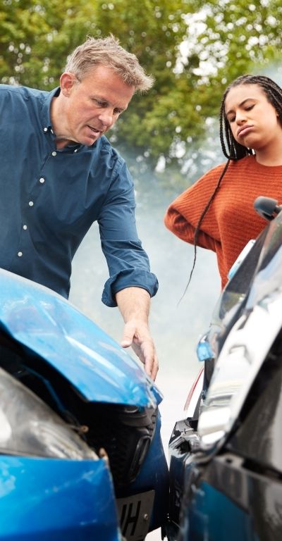 rear end accident portrait